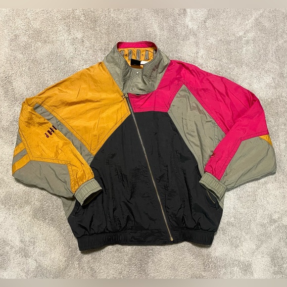 Vintage 90s Nike Air Jordan VII Cardinal Windbreaker Jacket 1992 Mens Large RARE